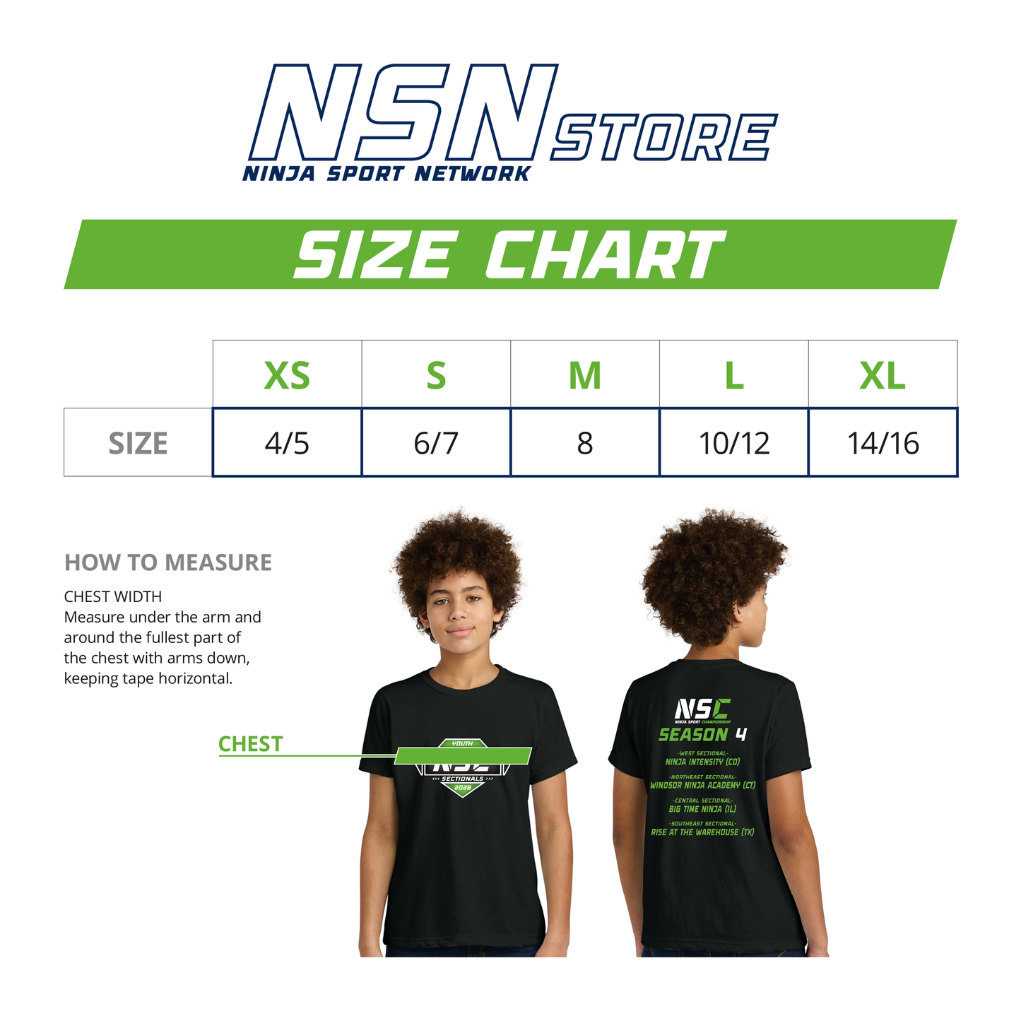 NSC Youth Season 4 Tour Tee - Youth Black