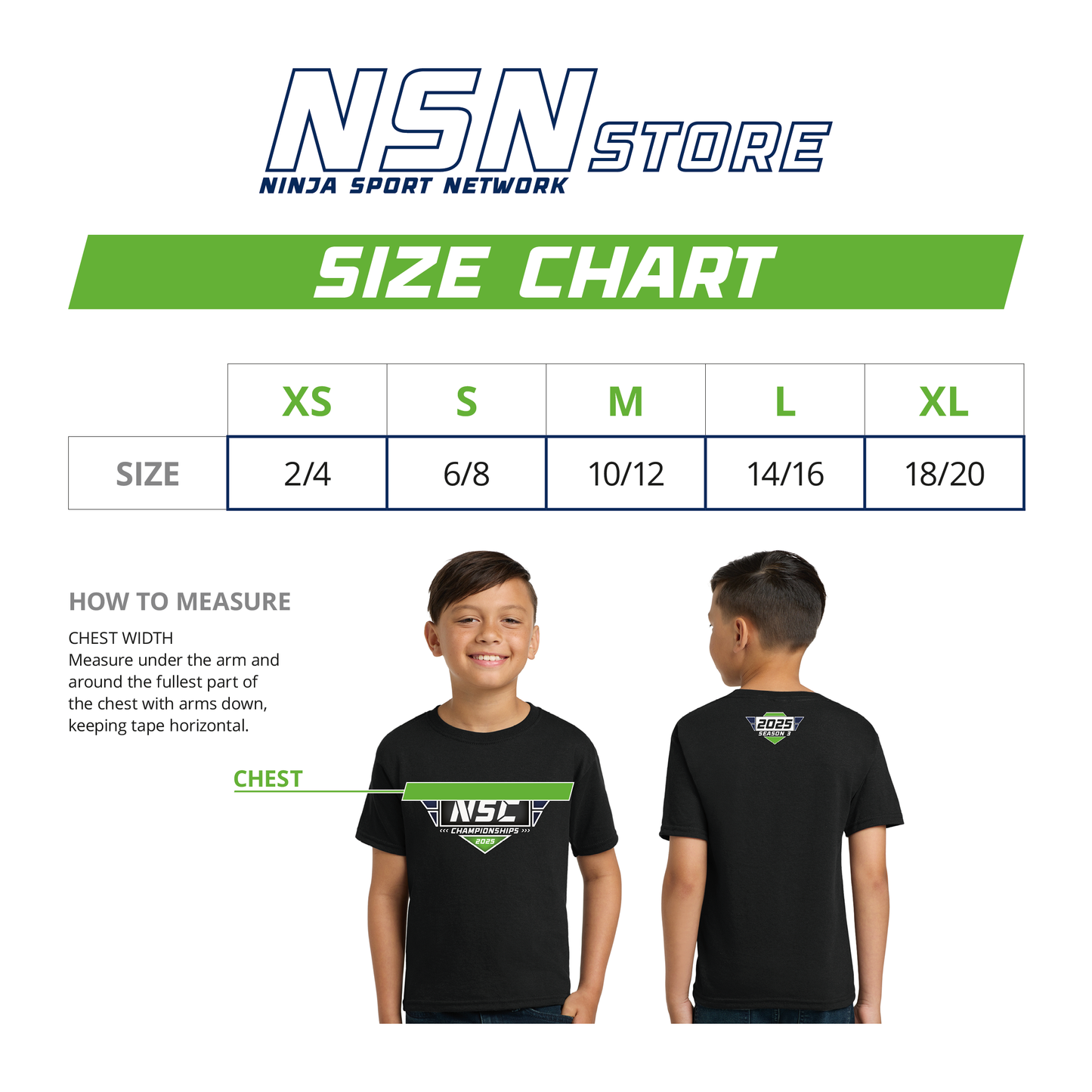 2025 Youth Championship Season 3 Tee - Youth Black