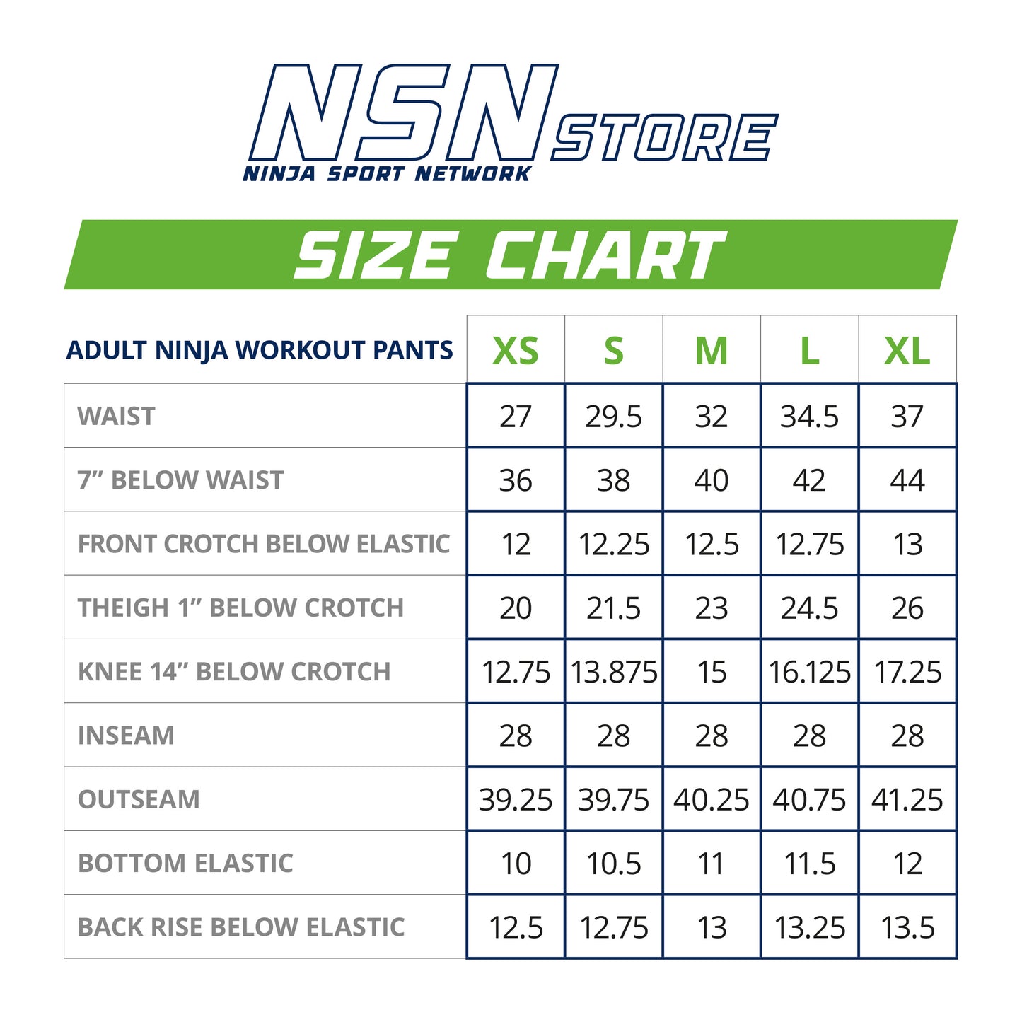 Adult Ninja Workout Pants - Black