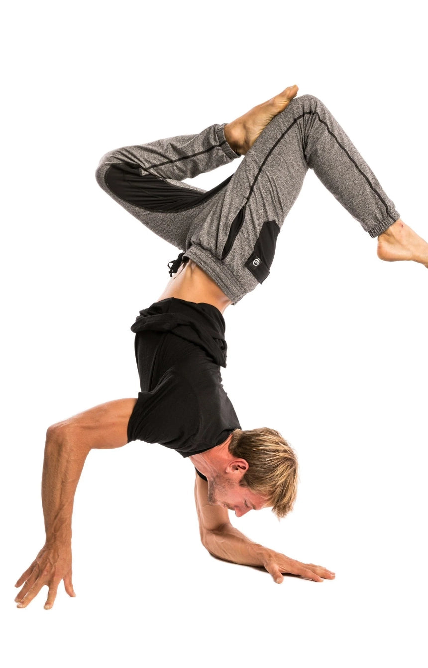 Adult Ninja Workout Pants - Grey / Black
