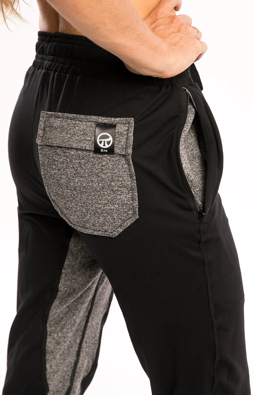 Adult Ninja Workout Pants - Black / Grey