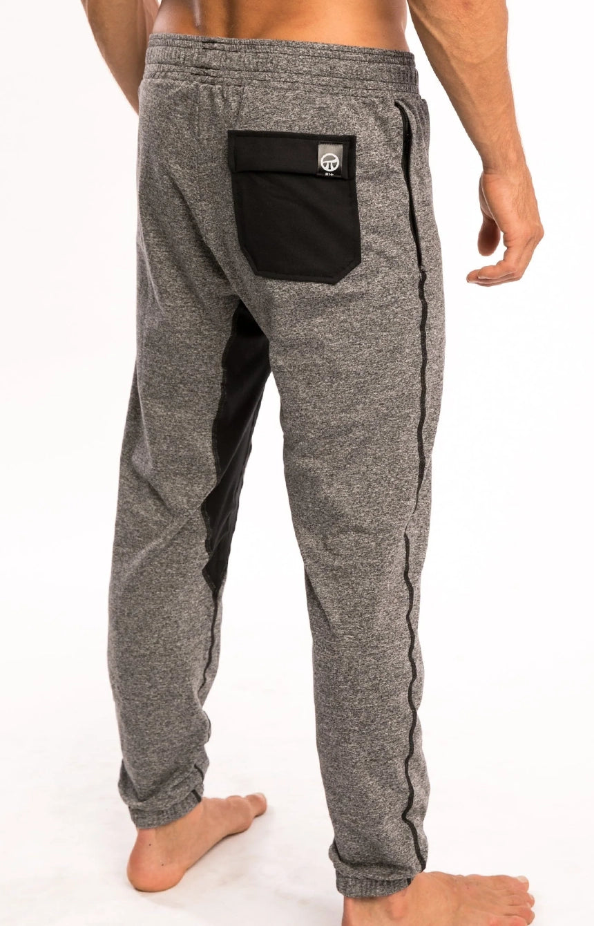 Adult Ninja Workout Pants - Grey / Black