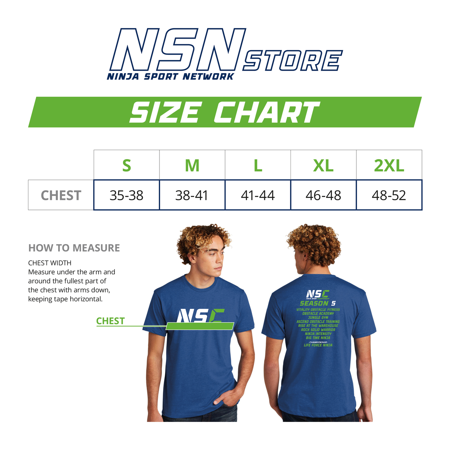 NSC Season 5 Tour Tee - Adult Royal Blue
