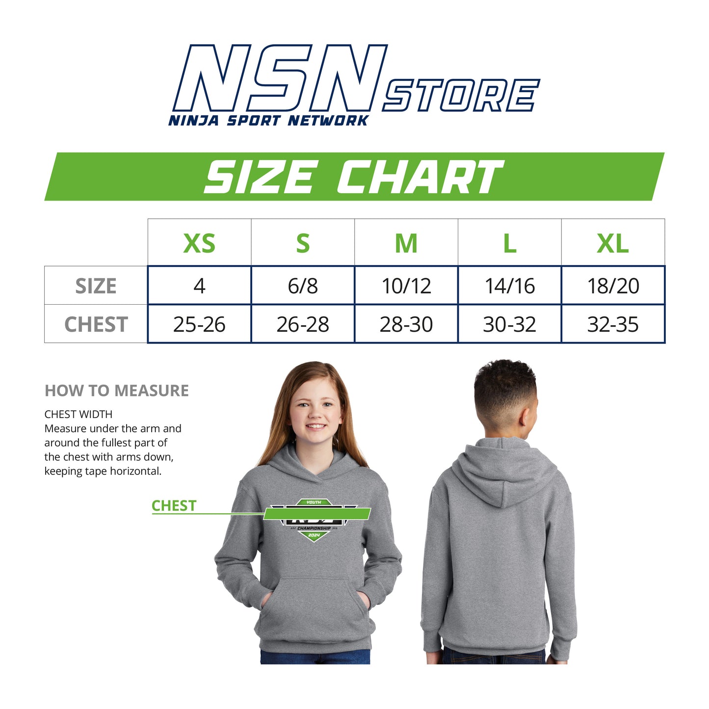2024 Championship Youth Hoodie - Gray